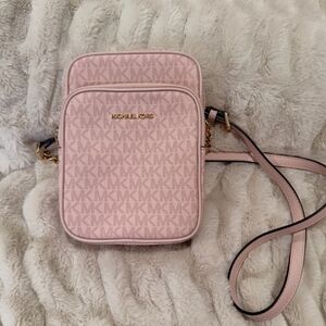 Michael Kors Blush Pink Monogram Crossbody Bag